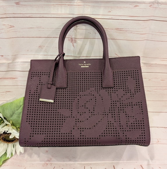 EUC Kate Spade Cameron Street Perforated Candace Satchel - Picture 1 of 15